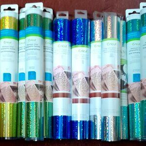 NEW--Cricut Premium Vinyl- Holographic Sparkle -13 Rolls